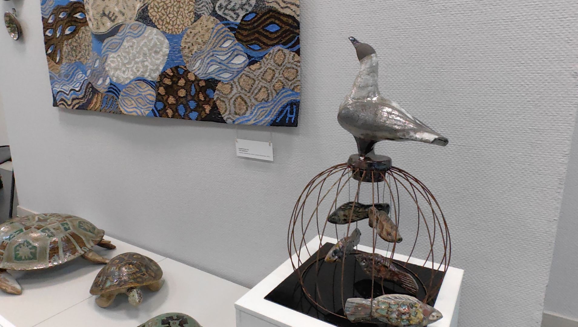 черепахи, сова, выставка, керамика, гобелен, природа, музей,