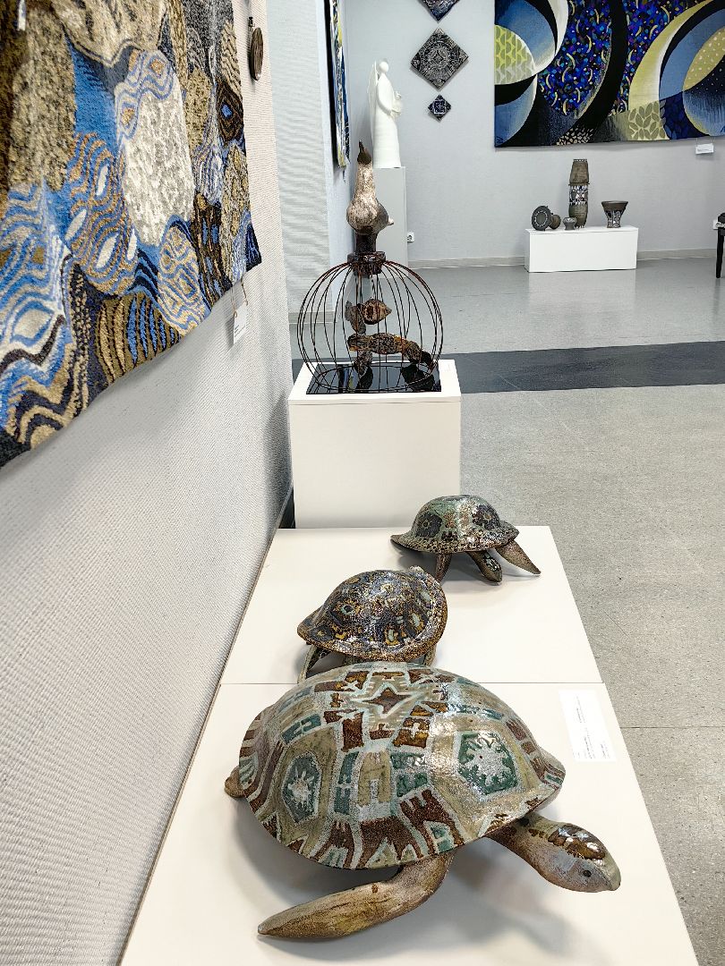 черепахи, сова, выставка, керамика, гобелен, природа, музей,