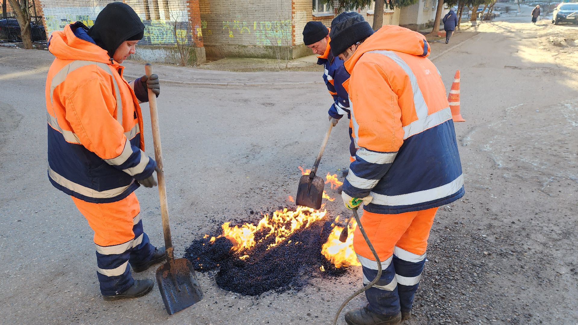 ивантеевка, ямочный ремонт, коммунальная служба, вертикалки,