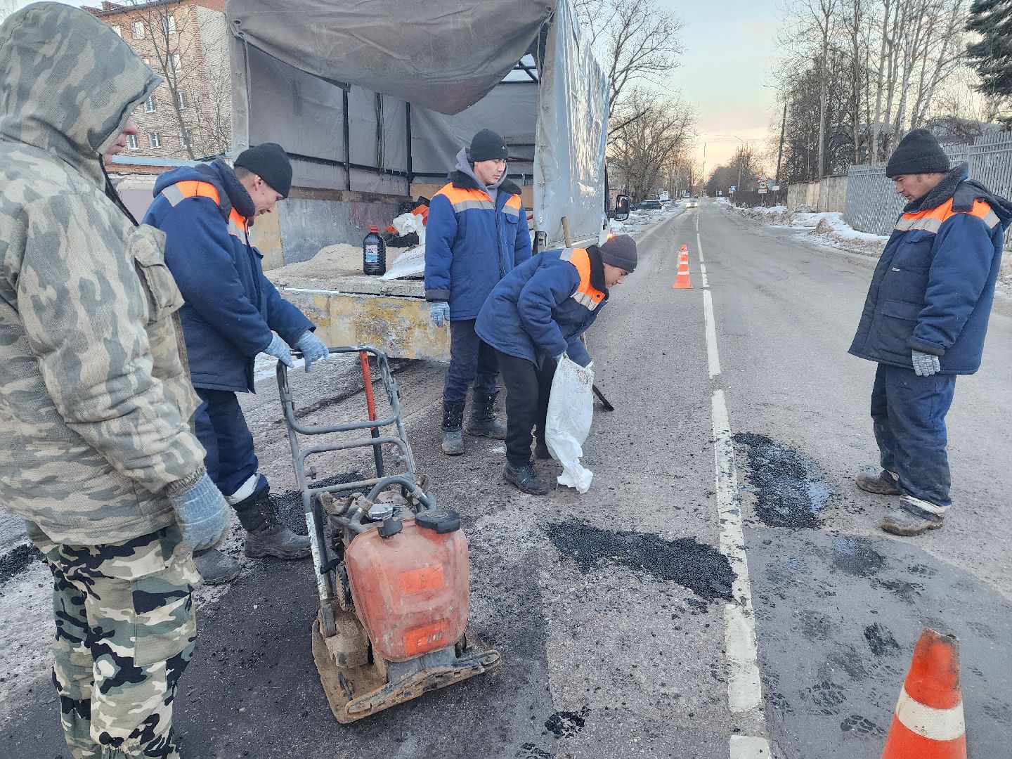 красноармейск, городской округ пушкинский, ямочный ремонт, городское хозяйство, вертикалки,