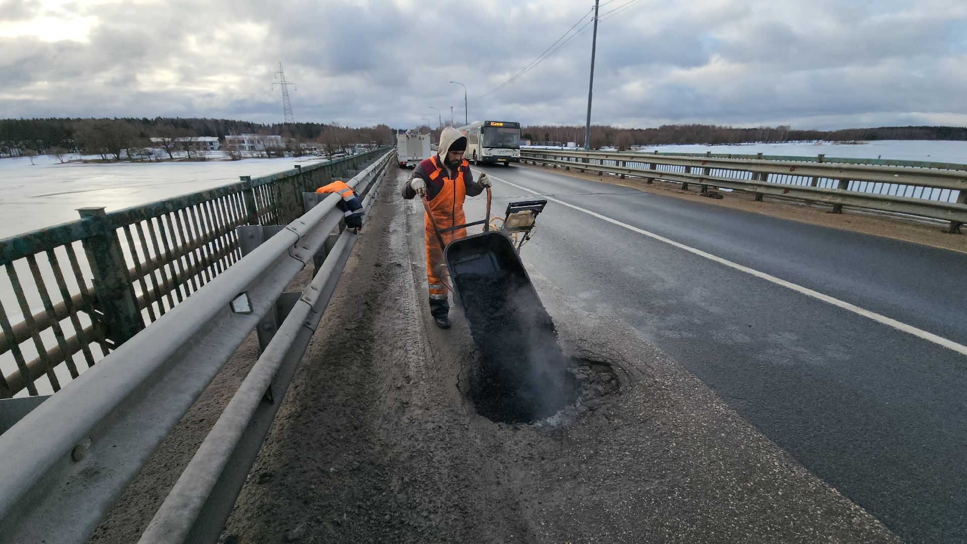 Руза, ямочный ремонт, озернинское водохранилище, ремонт дорог, вертикалки,