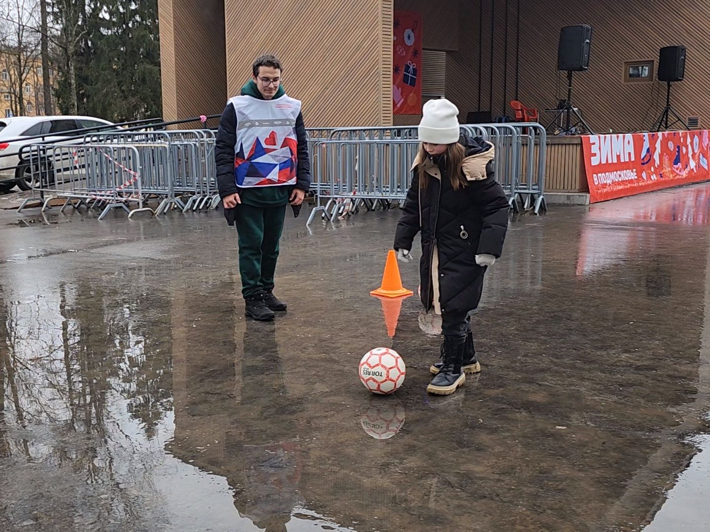 Коломна, парк мира, зима в подмосковье,