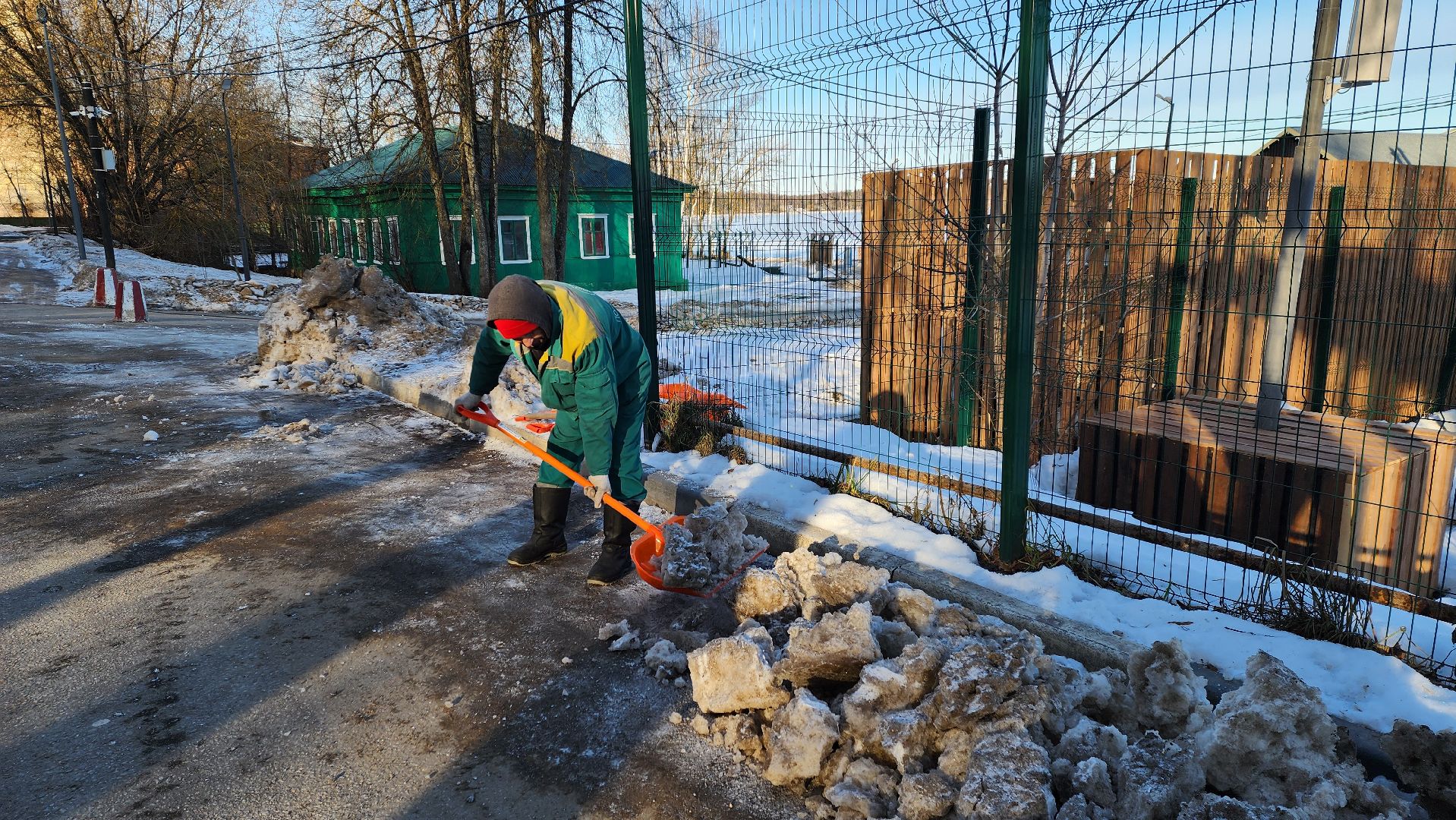 солнечногорск, вертикалки, уборка наледи, парк,
