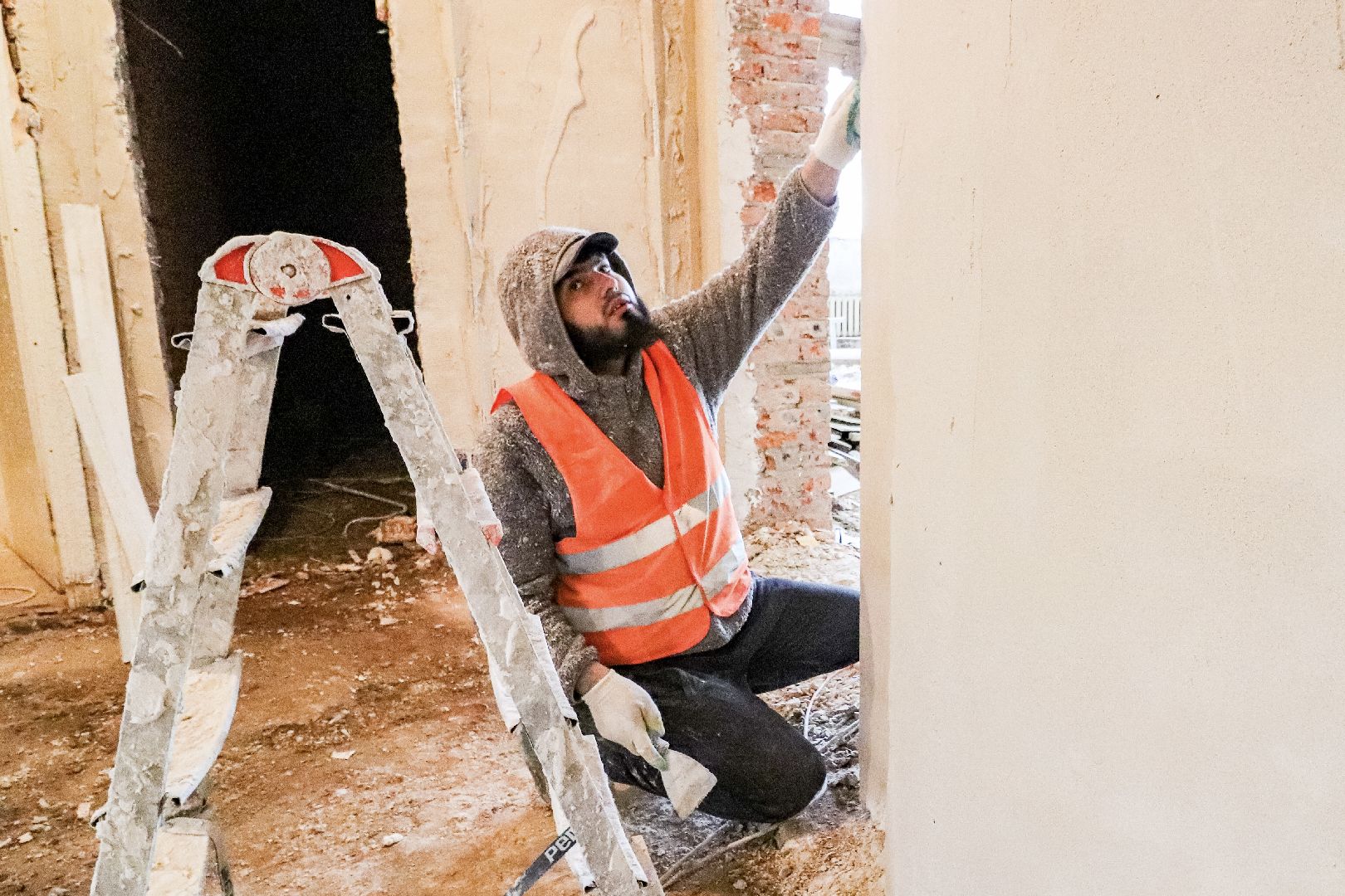 Клин, общество, строительство, ремонт школы,