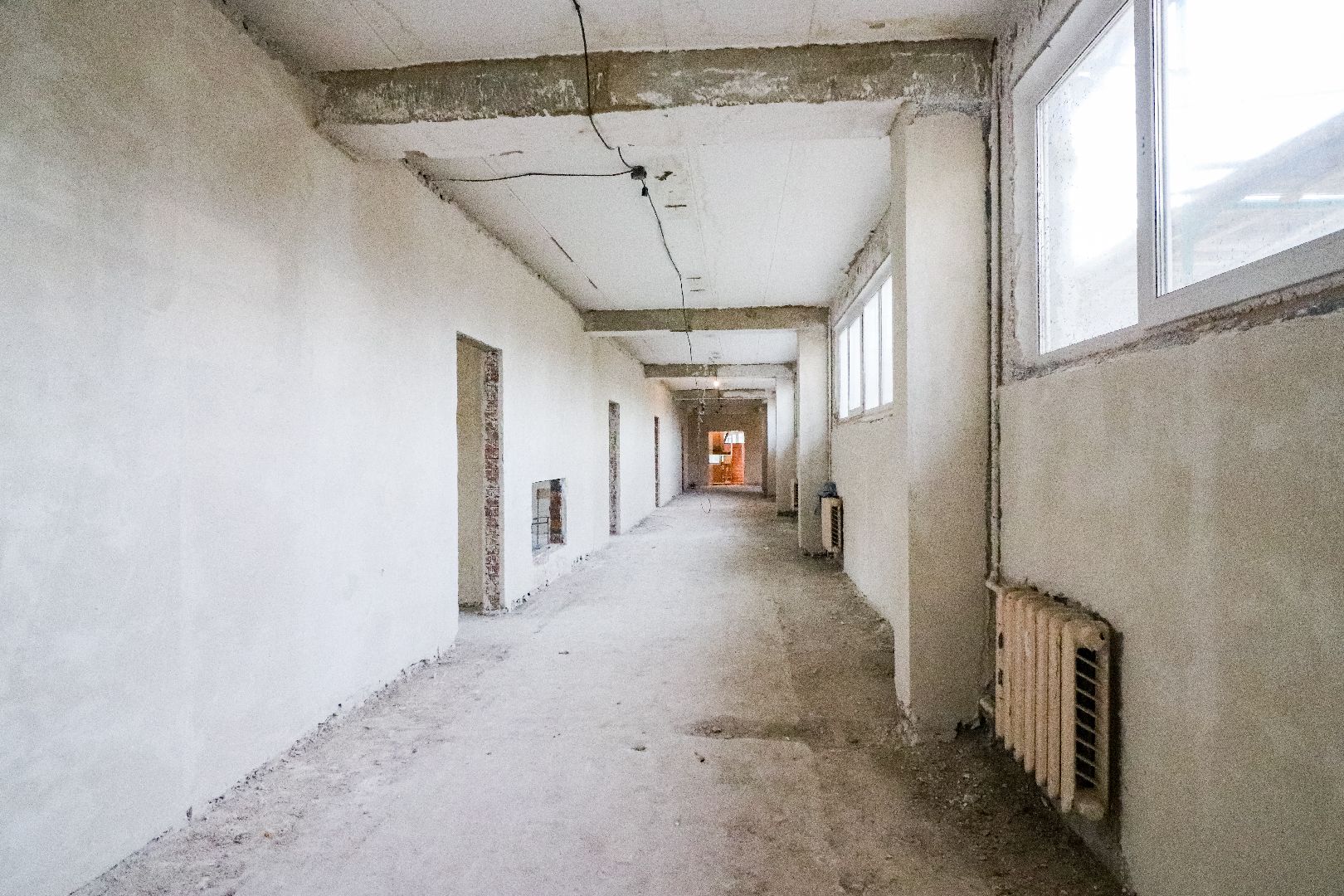 Клин, общество, строительство, ремонт школы,