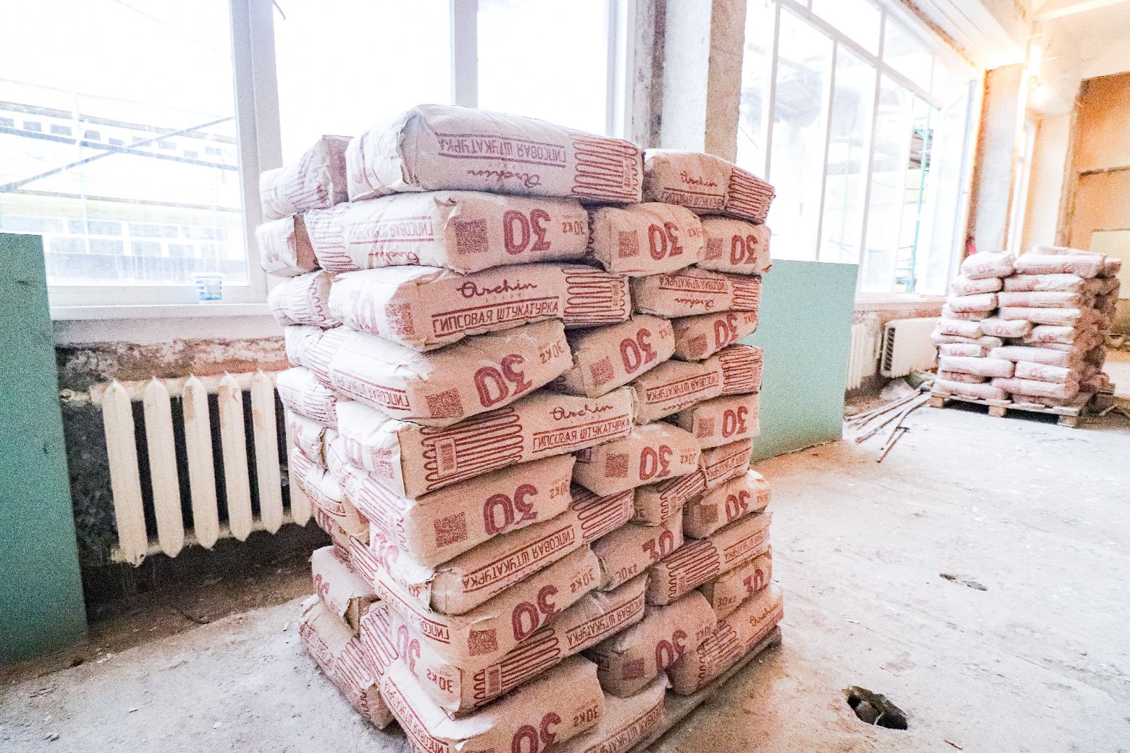 Клин, общество, строительство, ремонт школы,