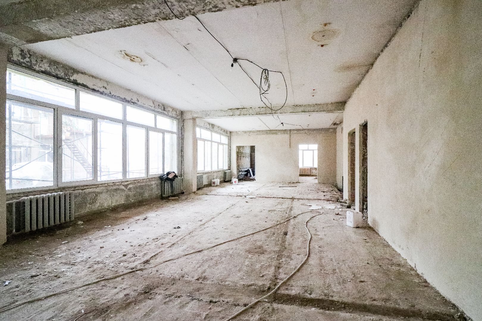 Клин, общество, строительство, ремонт школы,