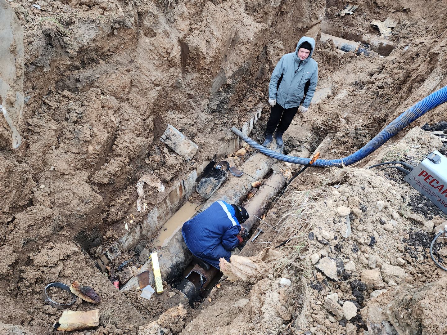 Жкх, коммунальная авария, руза, рузский муниципальный округ, устранение коммунальной аварии, московская область,