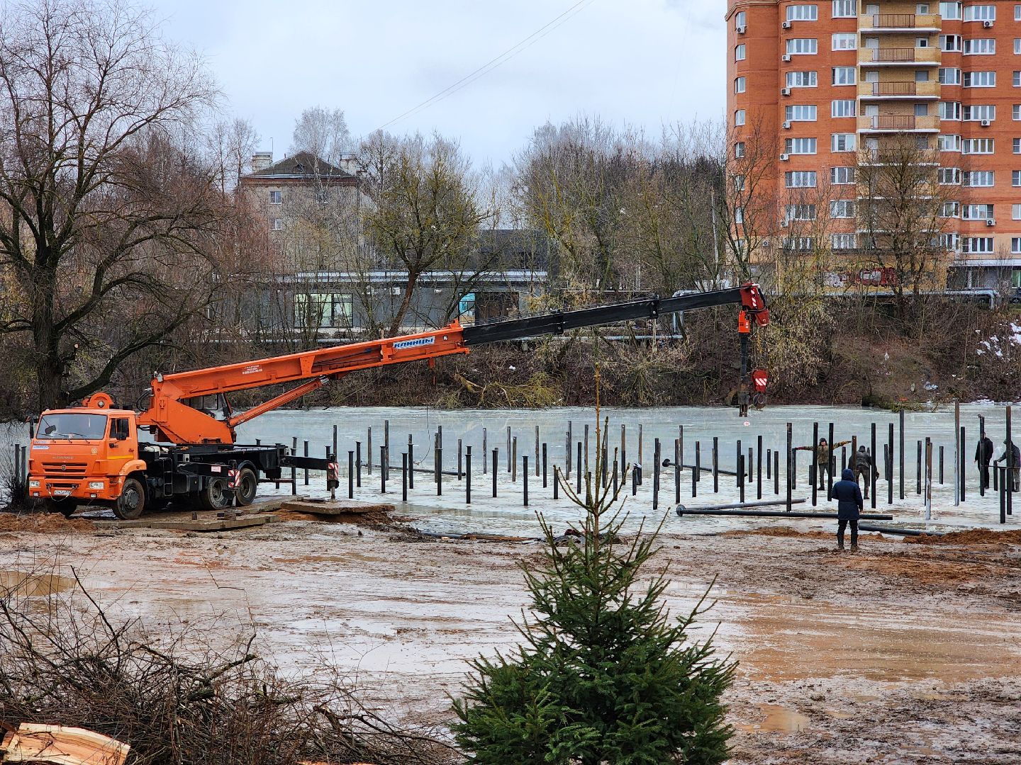 Чехов, река Теребенка, благоустройство набережной, зоны отдыха, вертикалки,
