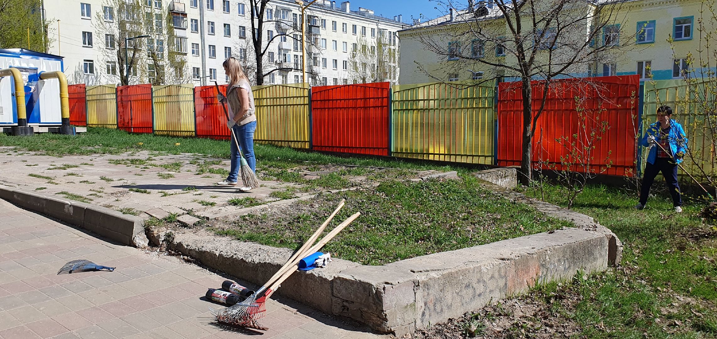 благоустройство, уборка, субботник, Дзержинский