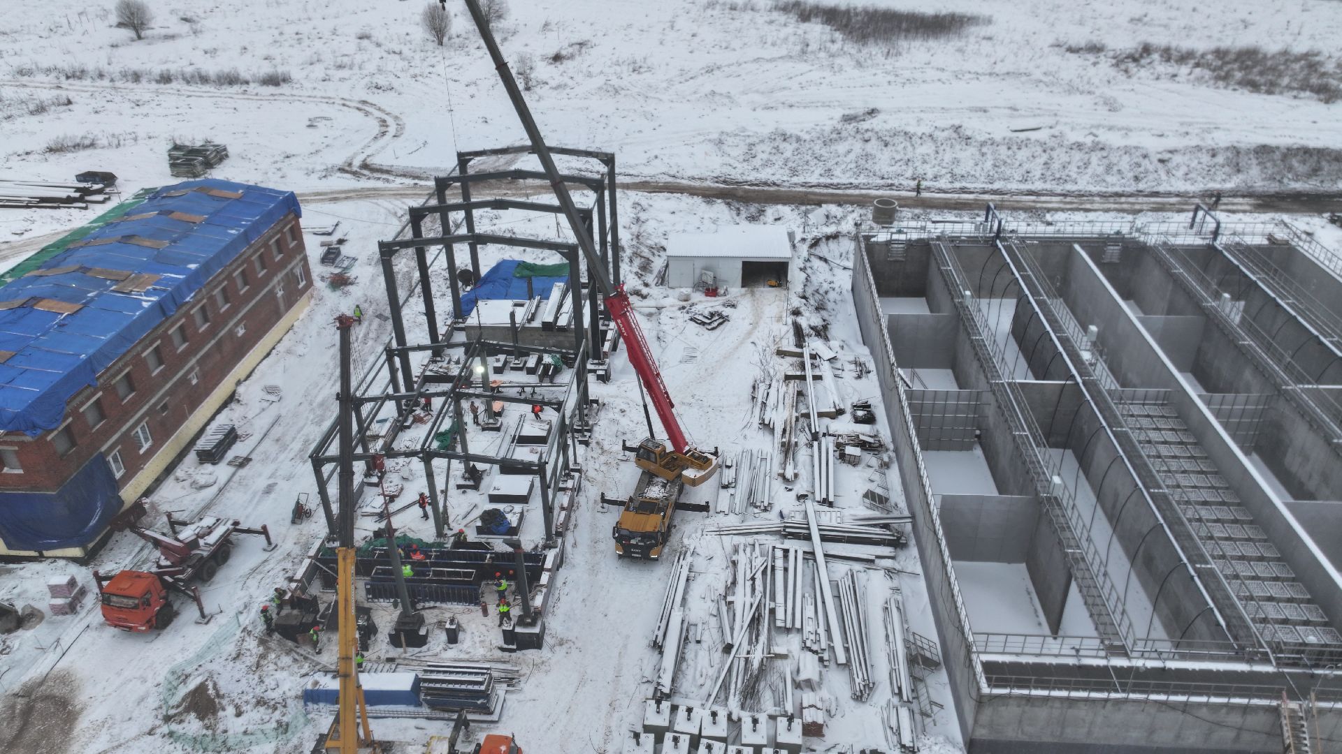 видео с коптера,солнечногорск, экология, очистные сооружения,