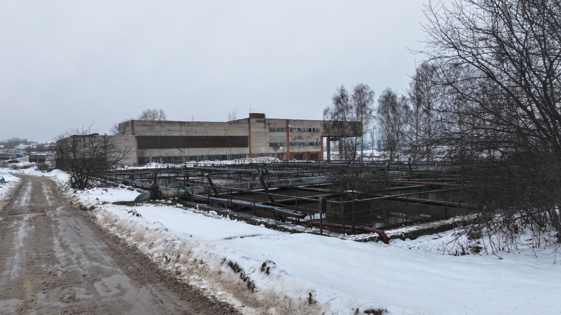 видео с коптера,солнечногорск, экология, очистные сооружения,