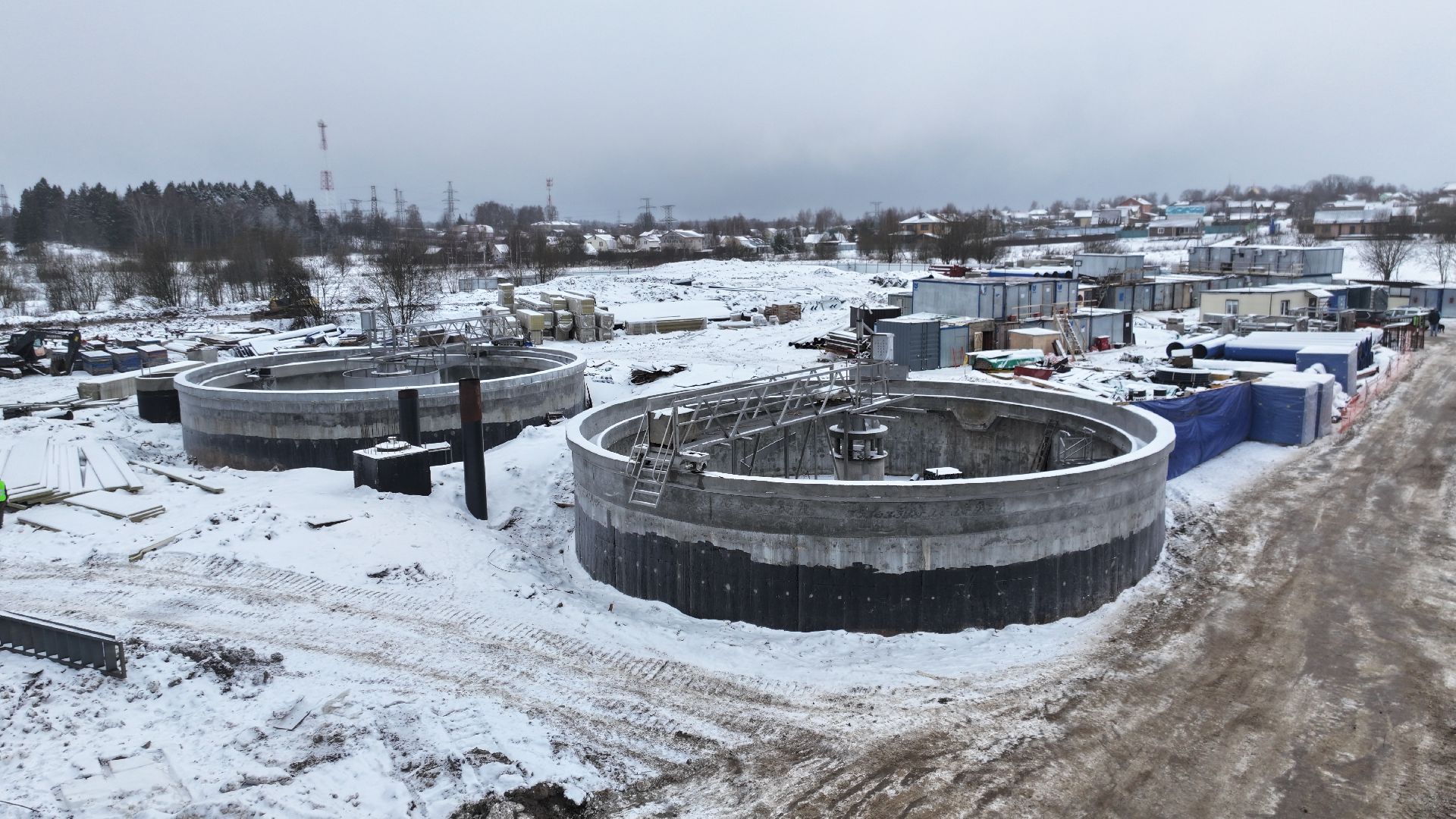 видео с коптера,солнечногорск, экология, очистные сооружения,
