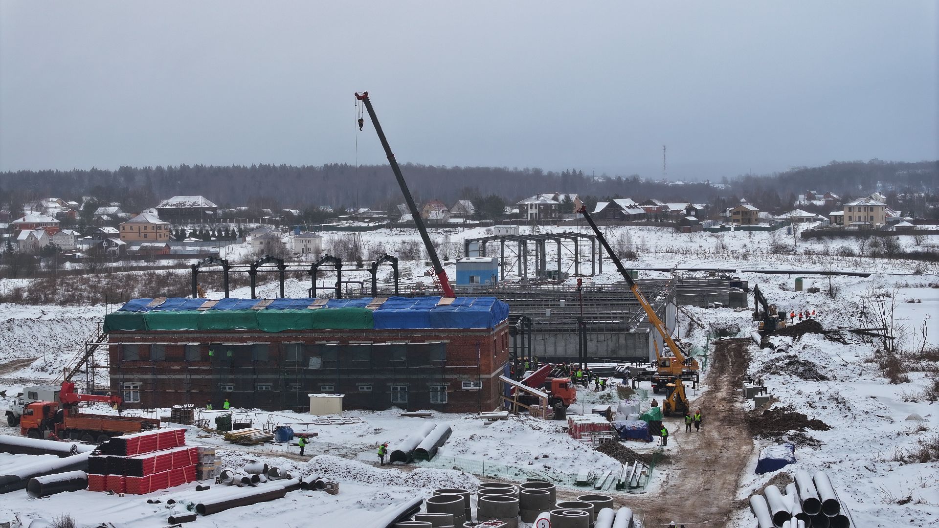 видео с коптера,солнечногорск, экология, очистные сооружения,