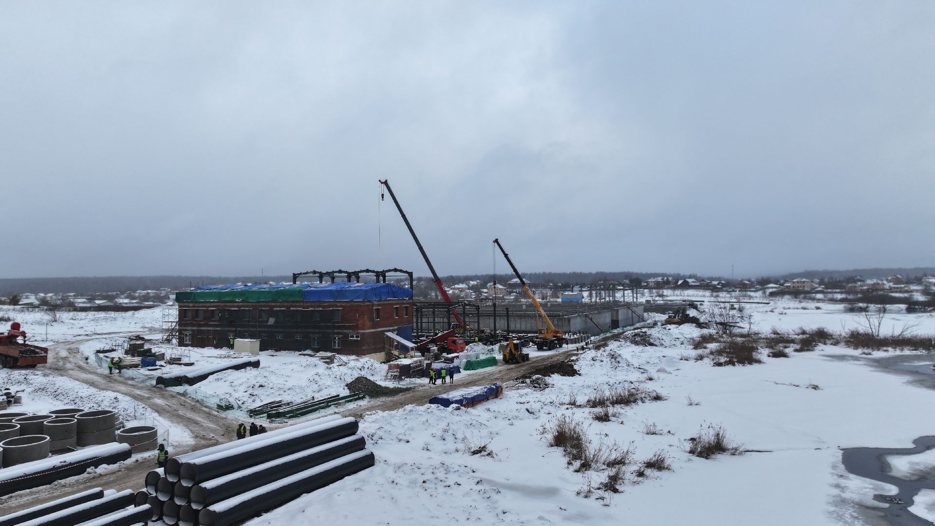 видео с коптера,солнечногорск, экология, очистные сооружения,