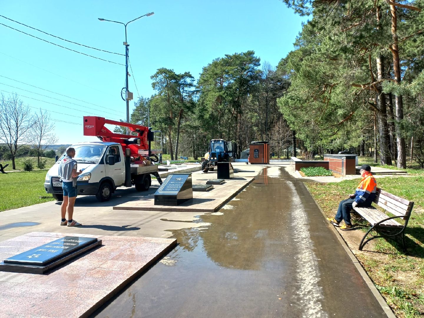 благоустройство, мемориал, Рубеж обороны, подготовка, Протвино