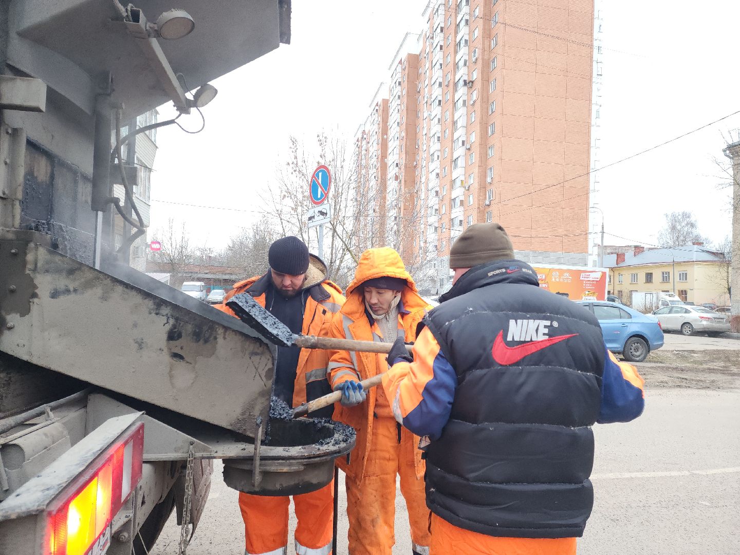 Подольск, Дороги, Ямочный ремонт, вертикалки,