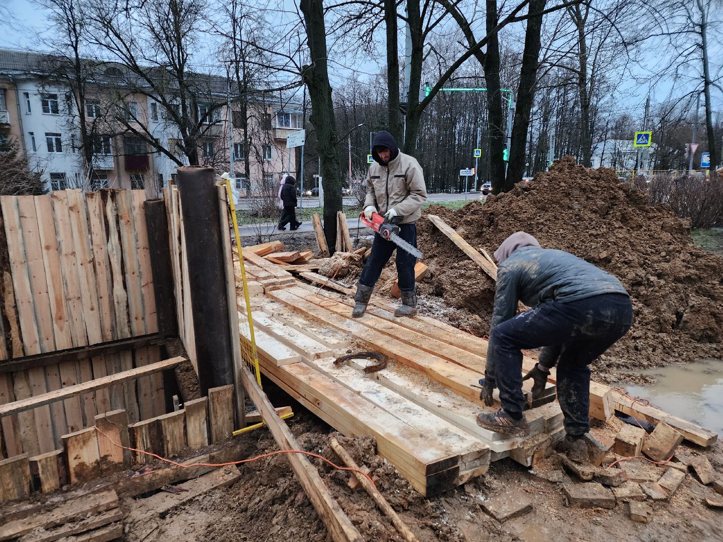 Чехов, улица Чехова 16, многоквартирный дом, канализация, строительство, вертикалки,