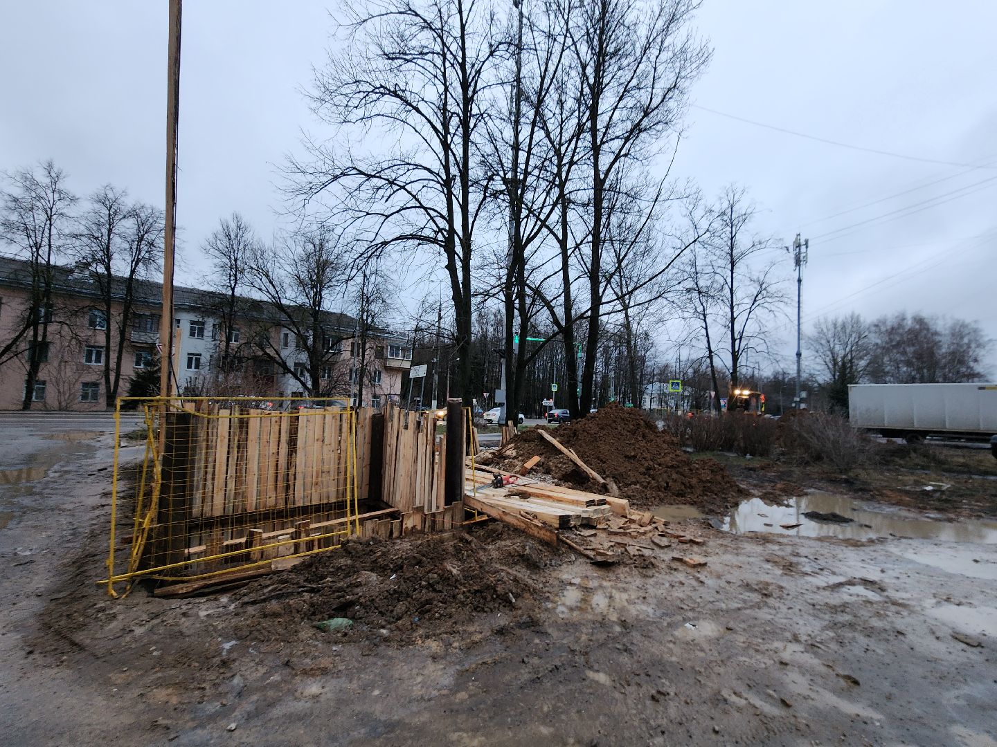 Чехов, улица Чехова 16, многоквартирный дом, канализация, строительство, вертикалки,