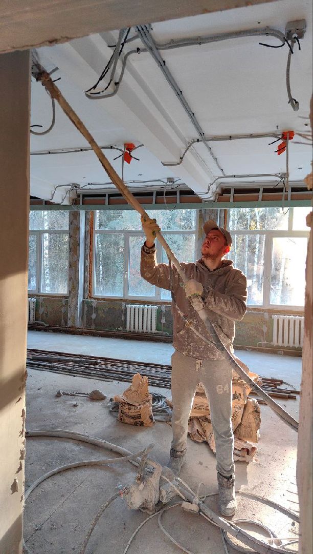 капистальный ремонт, школа, здание, Строительство, демонтаж, вертикалки,