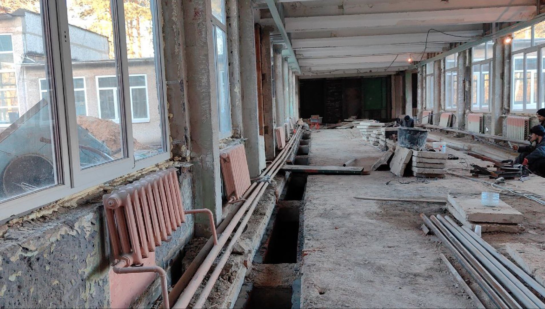 капистальный ремонт, школа, здание, Строительство, демонтаж, вертикалки,