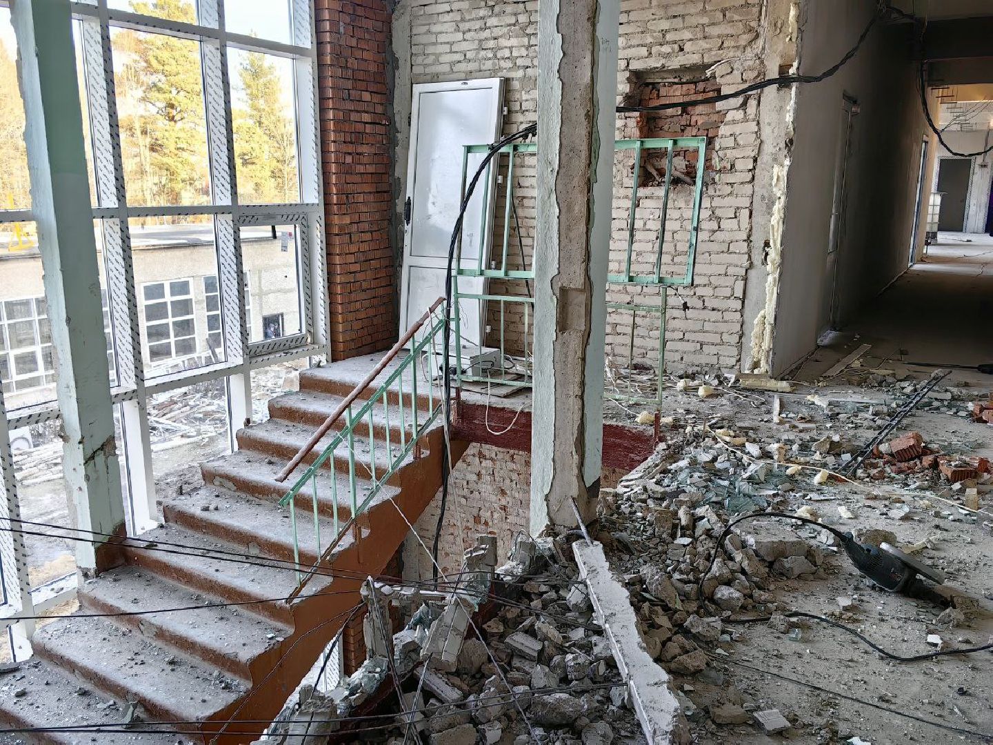 капистальный ремонт, школа, здание, Строительство, демонтаж, вертикалки,