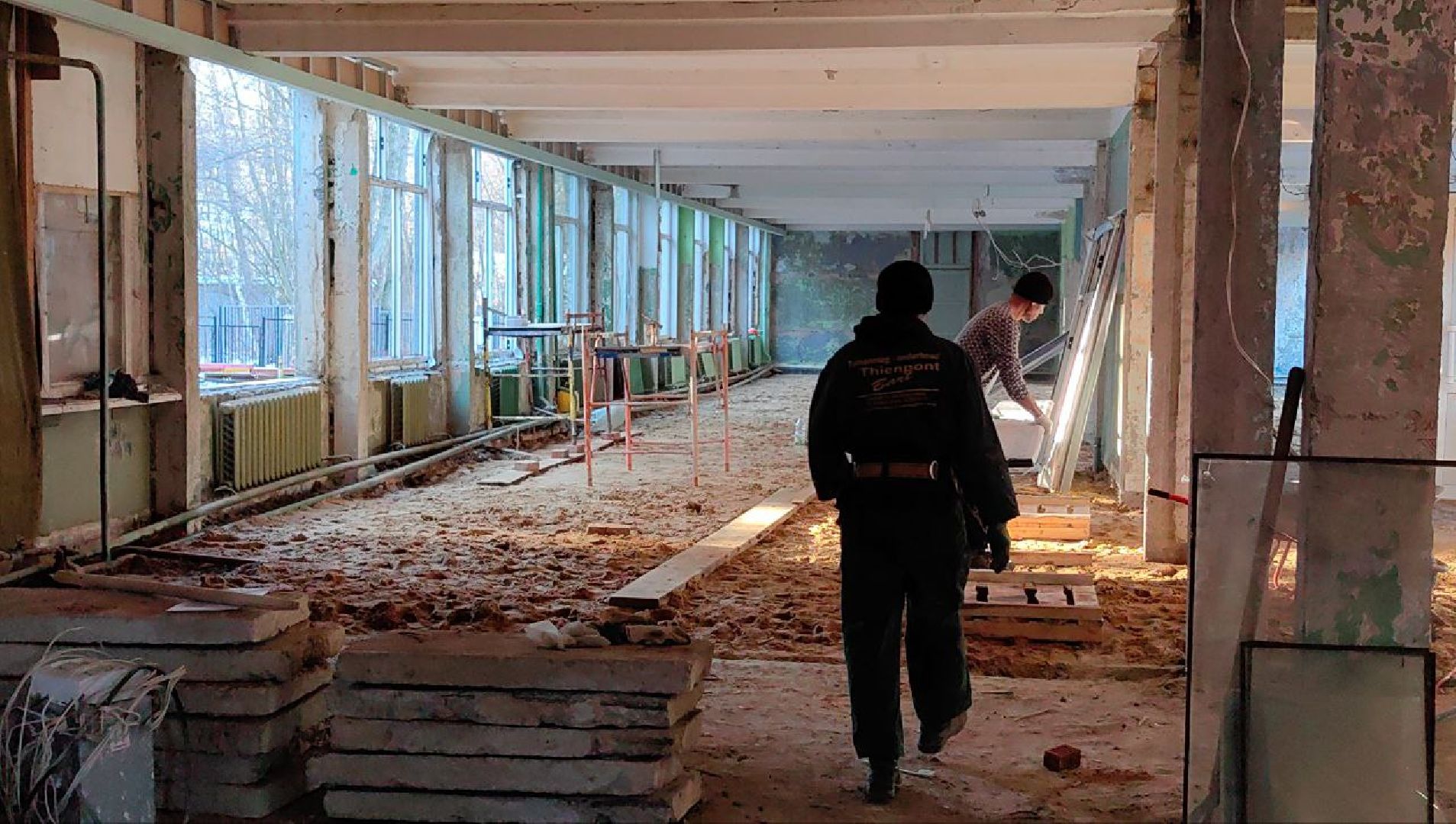 капистальный ремонт, школа, здание, Строительство, демонтаж, вертикалки,