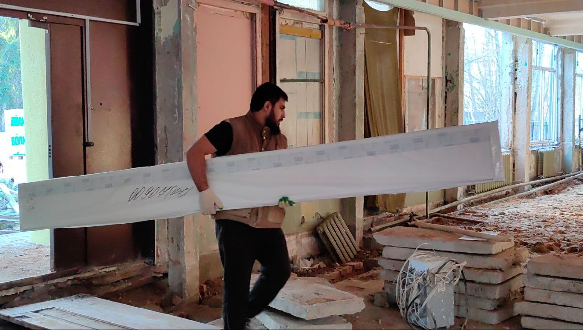 капистальный ремонт, школа, здание, Строительство, демонтаж, вертикалки,