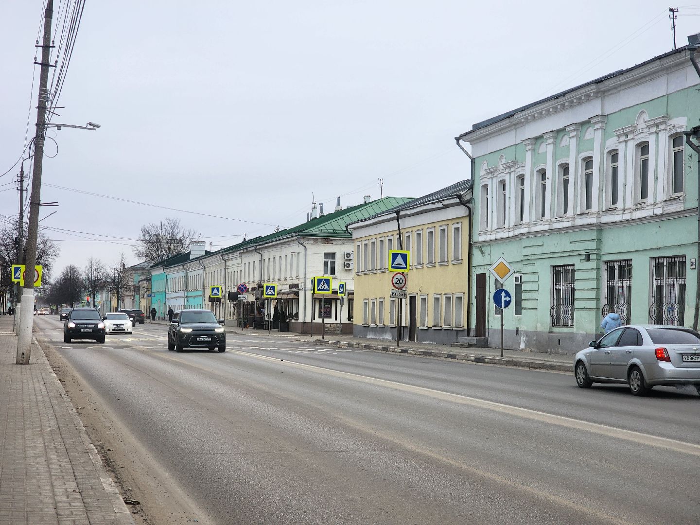 Коломна, дороги, одностороннее движение, схема движения,