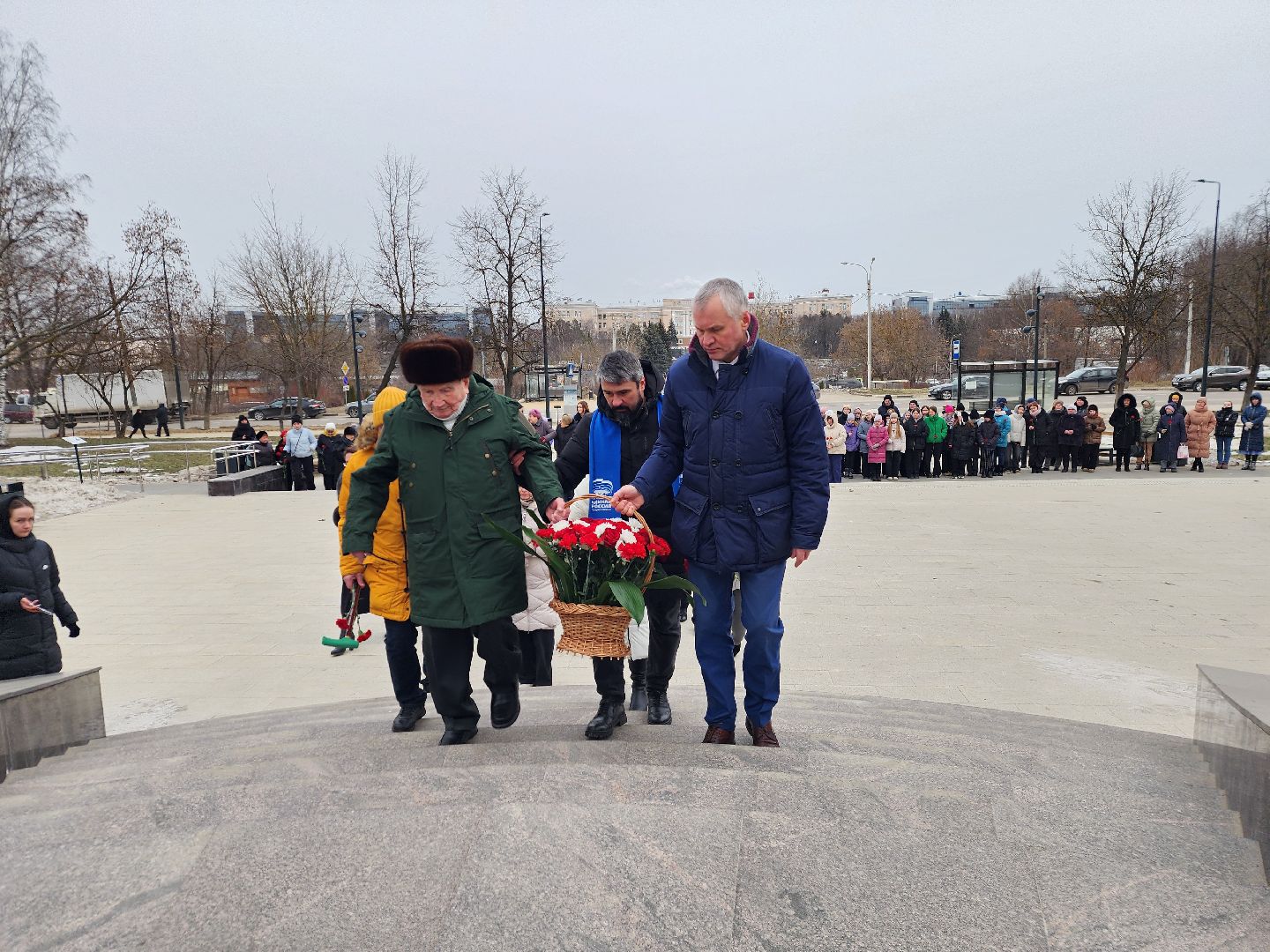 вов, митинг памяти, освобождение московской области, возложение цветов, фрязино,