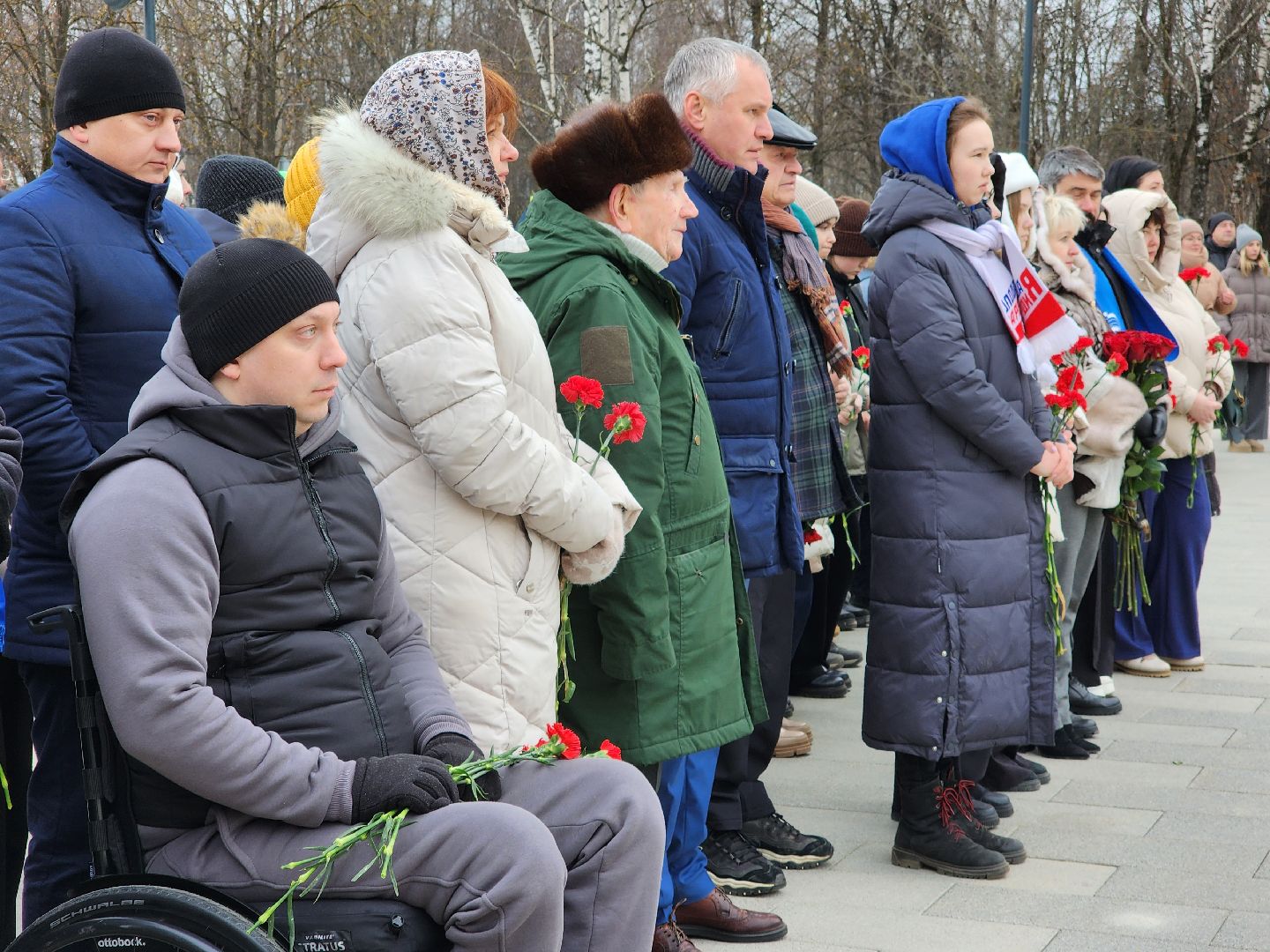 вов, митинг памяти, освобождение московской области, возложение цветов, фрязино,