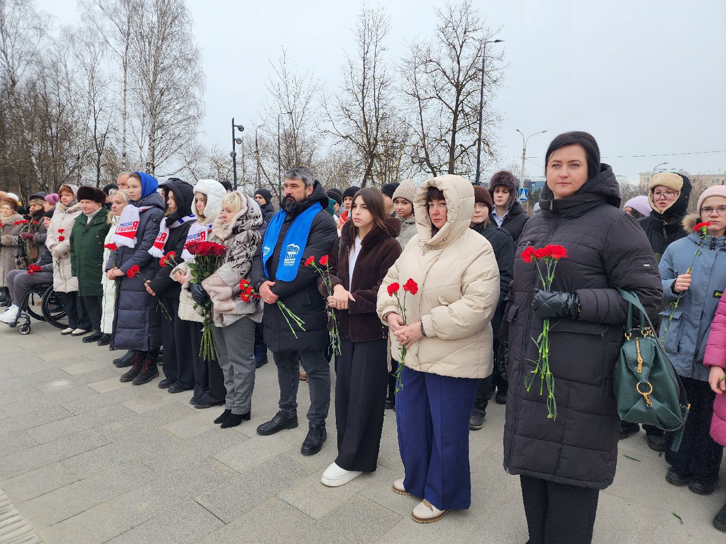 вов, митинг памяти, освобождение московской области, возложение цветов, фрязино,