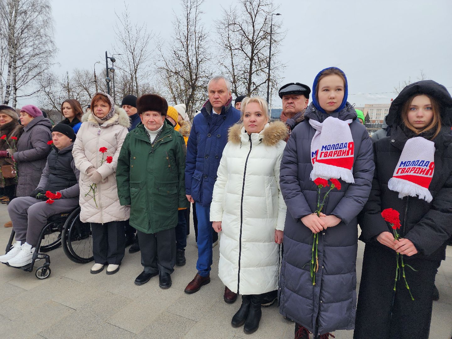 вов, митинг памяти, освобождение московской области, возложение цветов, фрязино,