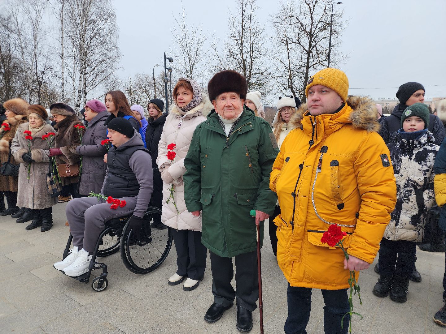 вов, митинг памяти, освобождение московской области, возложение цветов, фрязино,