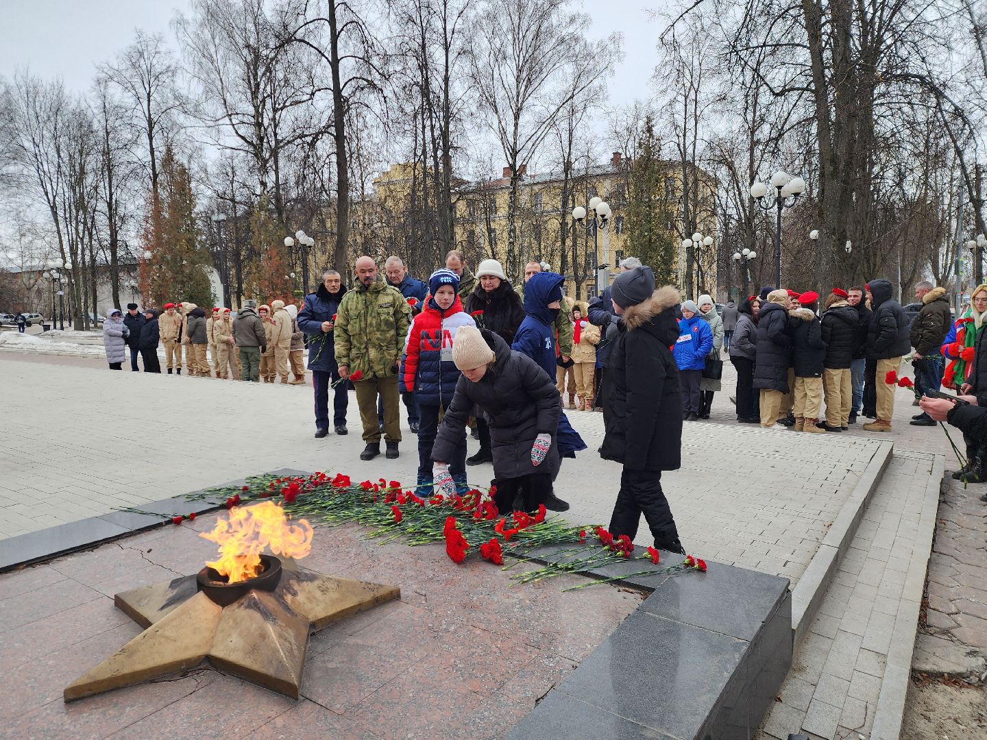 электросталь, память, общество, вечный огонь, патриотическая акция,
