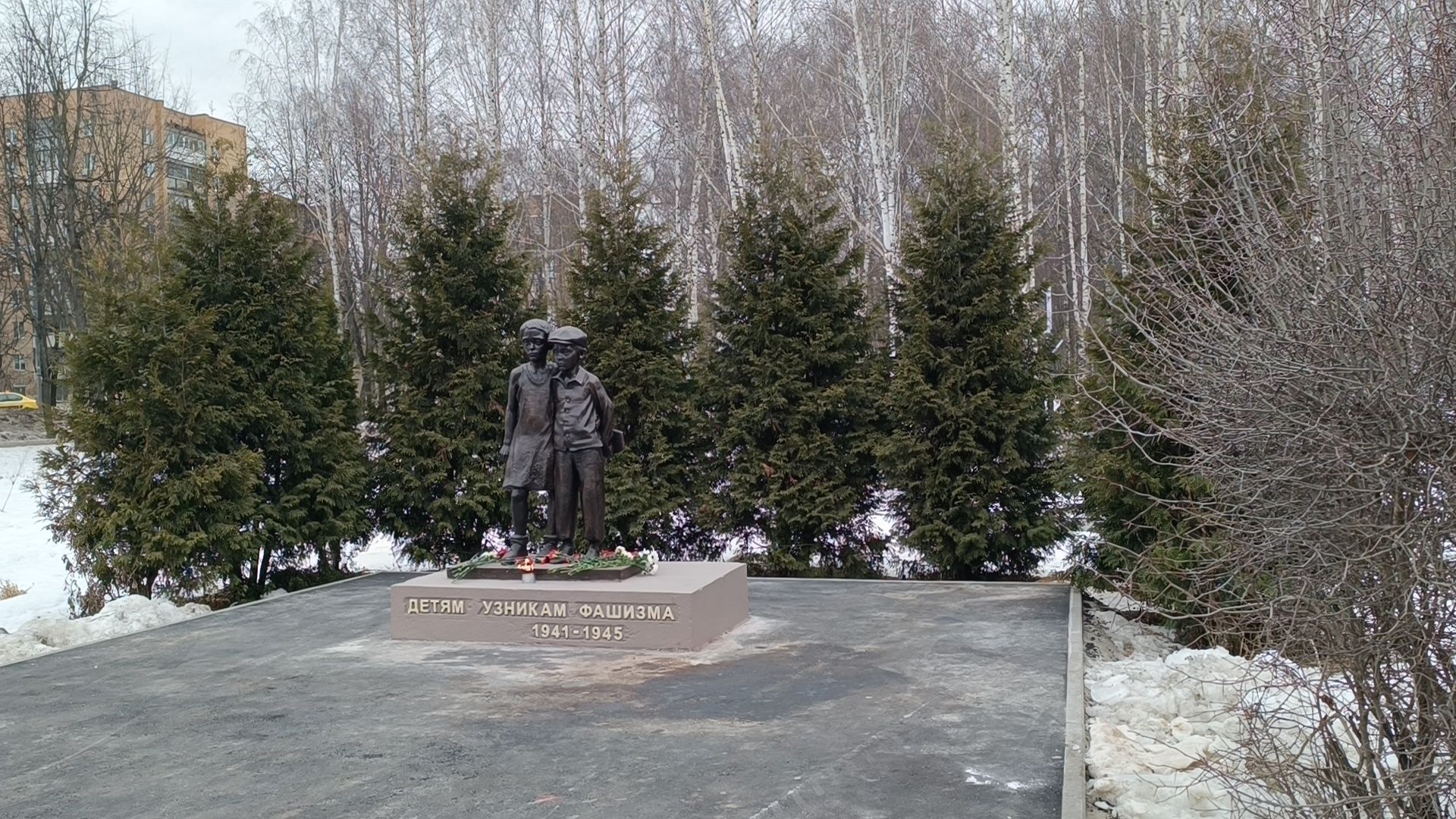 памятник, лобня, парк, реконструкция,