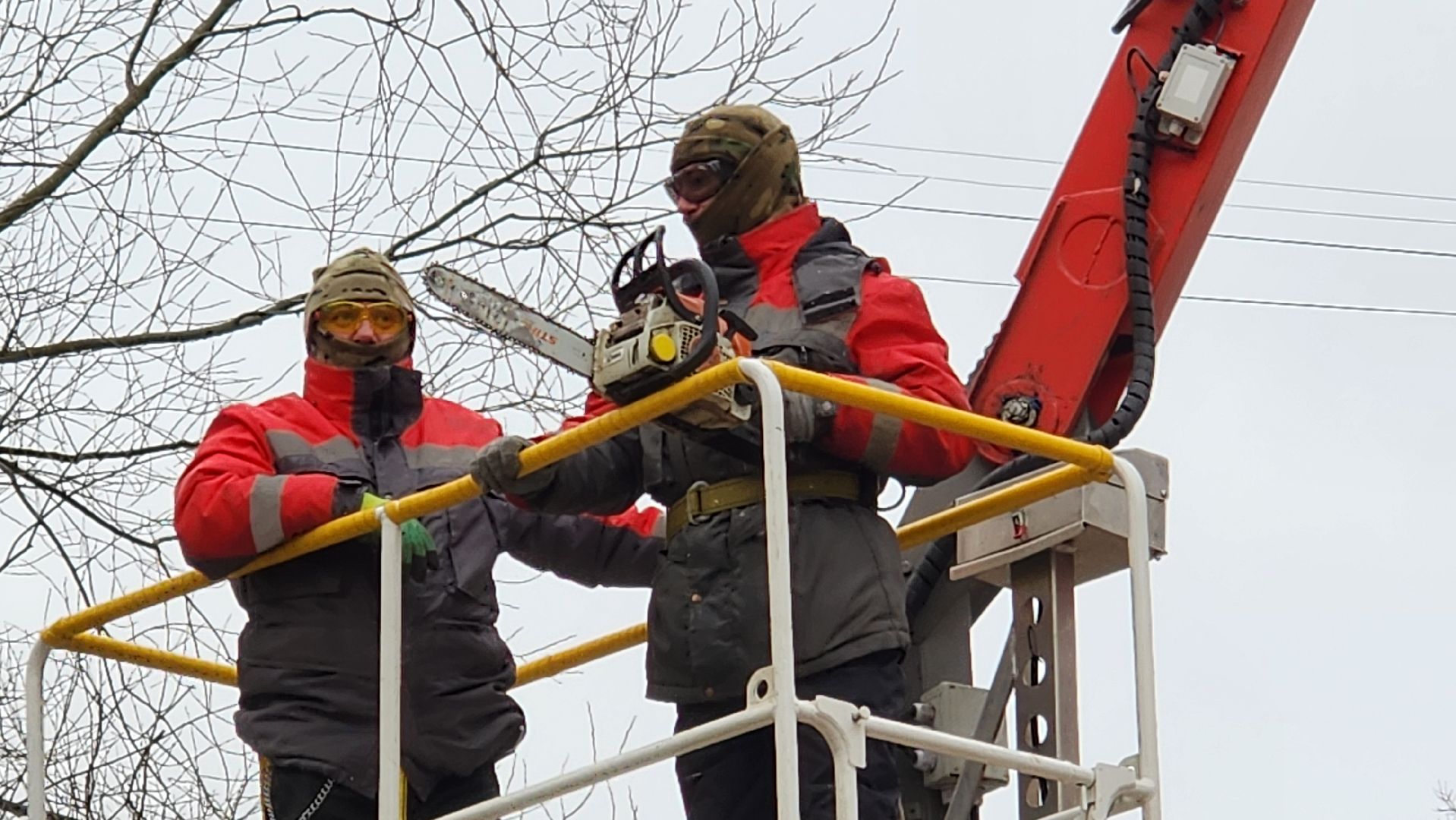 Бронницы, мбу благоустройство, спиливание веток, вертикалки,