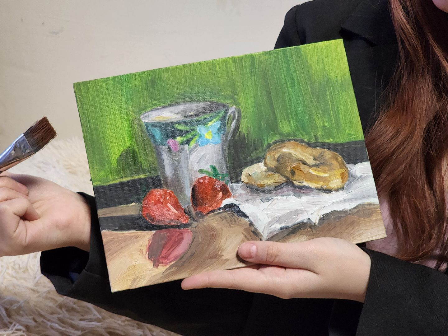 художница, картины, студент,