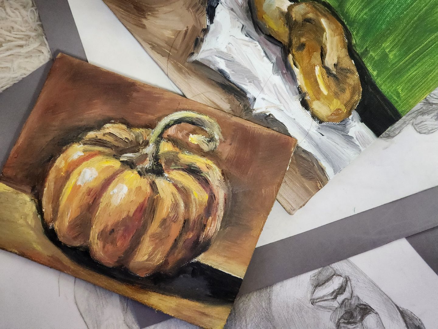 художница, картины, студент,