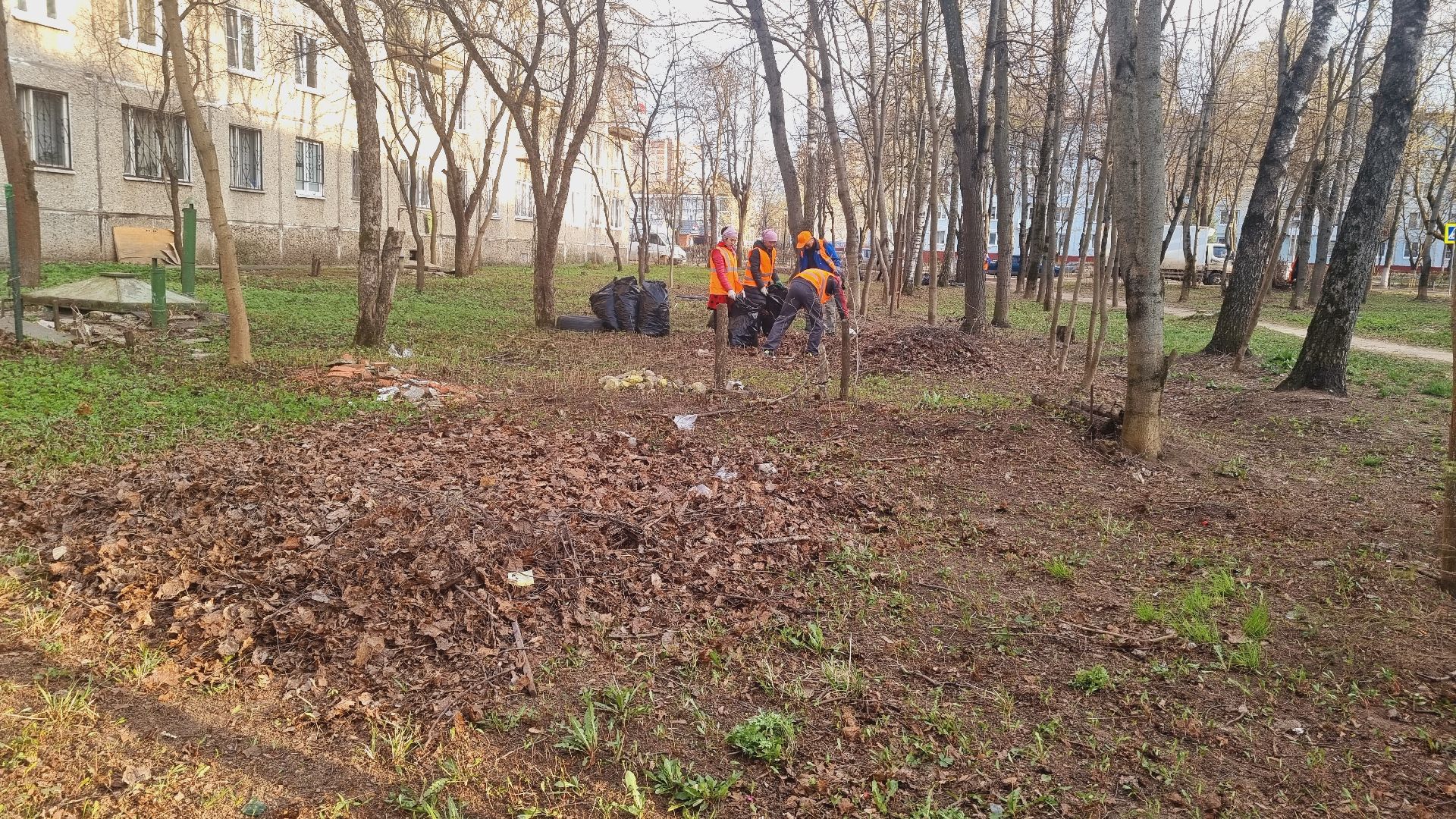 Подмосковье, Ивантеевка, субботник