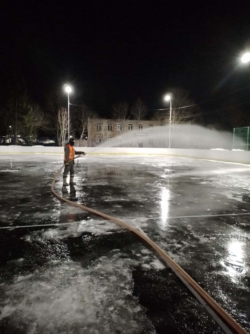 каток спорт хоккей зима лед городской округ Восход,