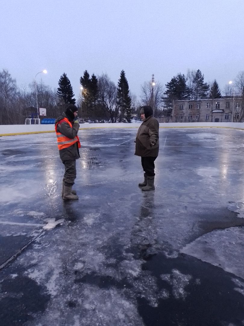 каток спорт хоккей зима лед городской округ Восход,