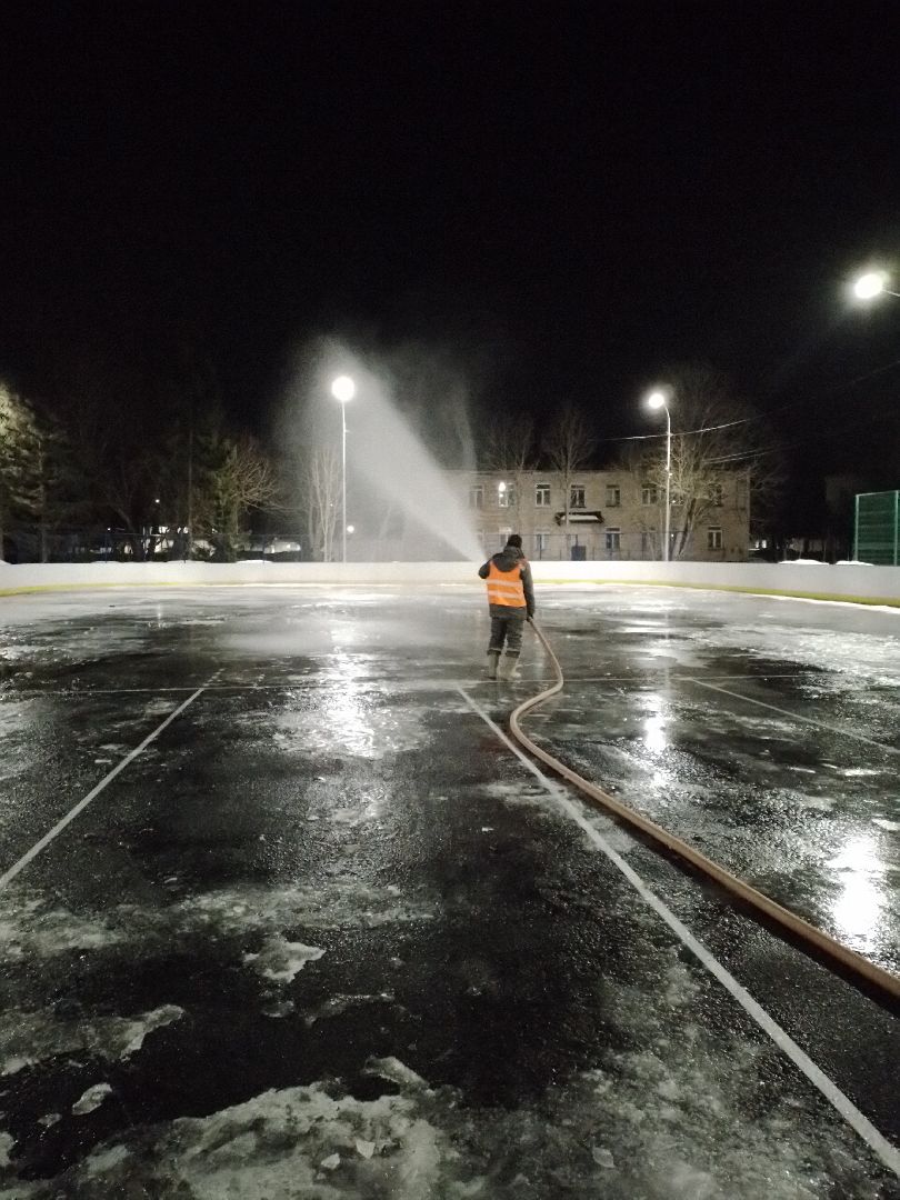 каток спорт хоккей зима лед городской округ Восход,