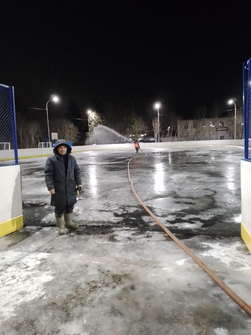 каток спорт хоккей зима лед городской округ Восход,