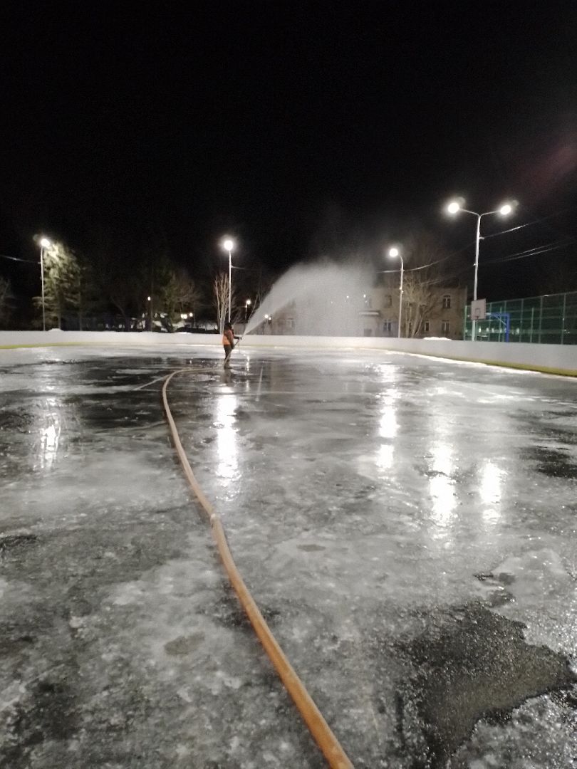 каток спорт хоккей зима лед городской округ Восход,