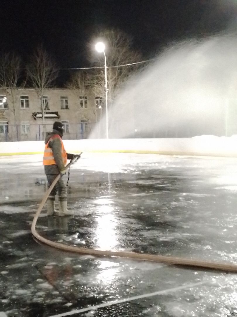 каток спорт хоккей зима лед городской округ Восход,