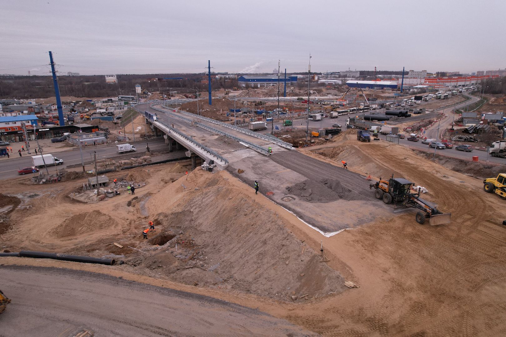 видео с коптера, дороги, ленинский го, путепровод, каширское шоссе,