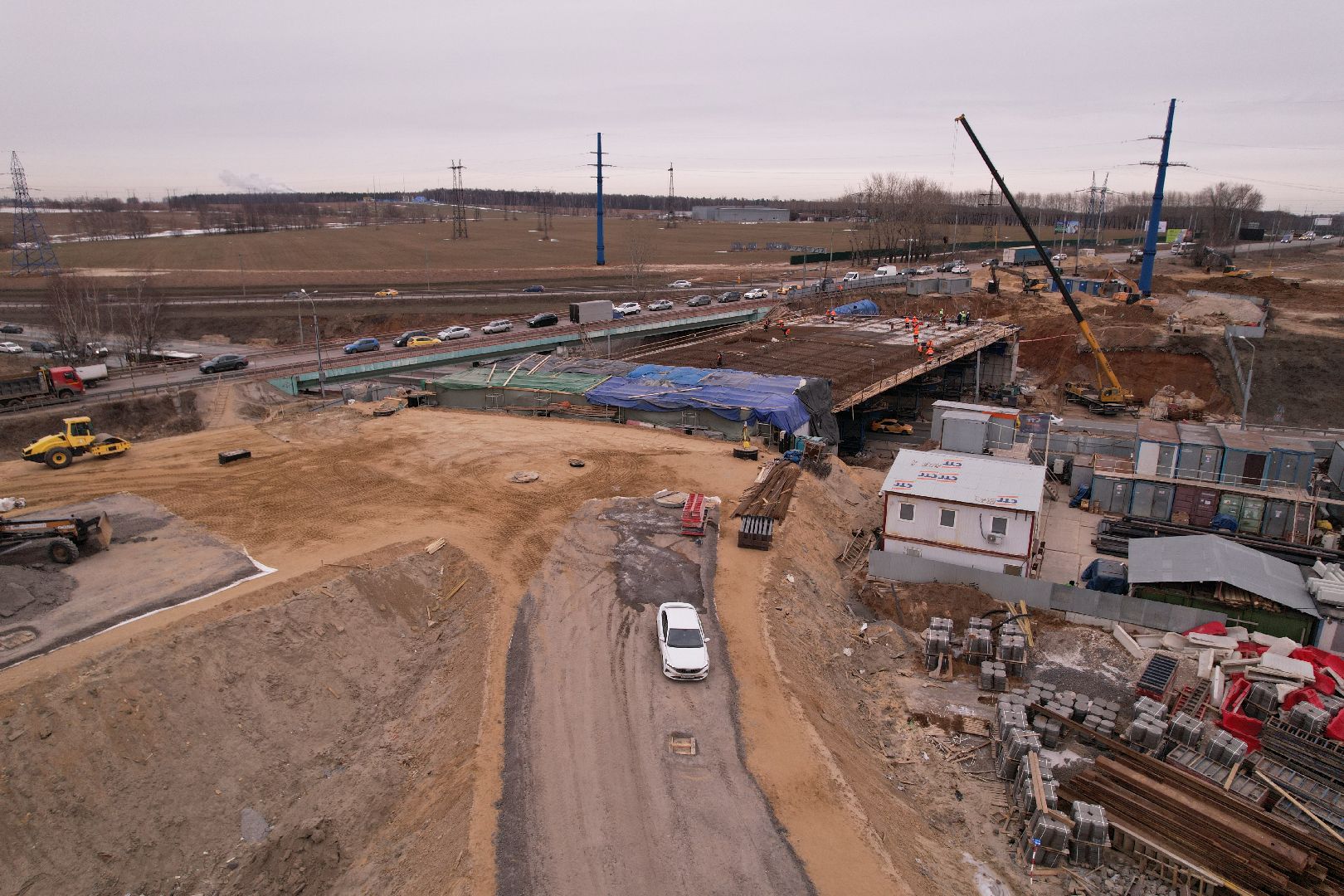 видео с коптера, дороги, ленинский го, путепровод, каширское шоссе,