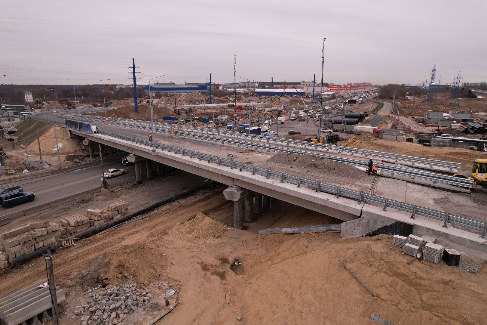 видео с коптера, дороги, ленинский го, путепровод, каширское шоссе,