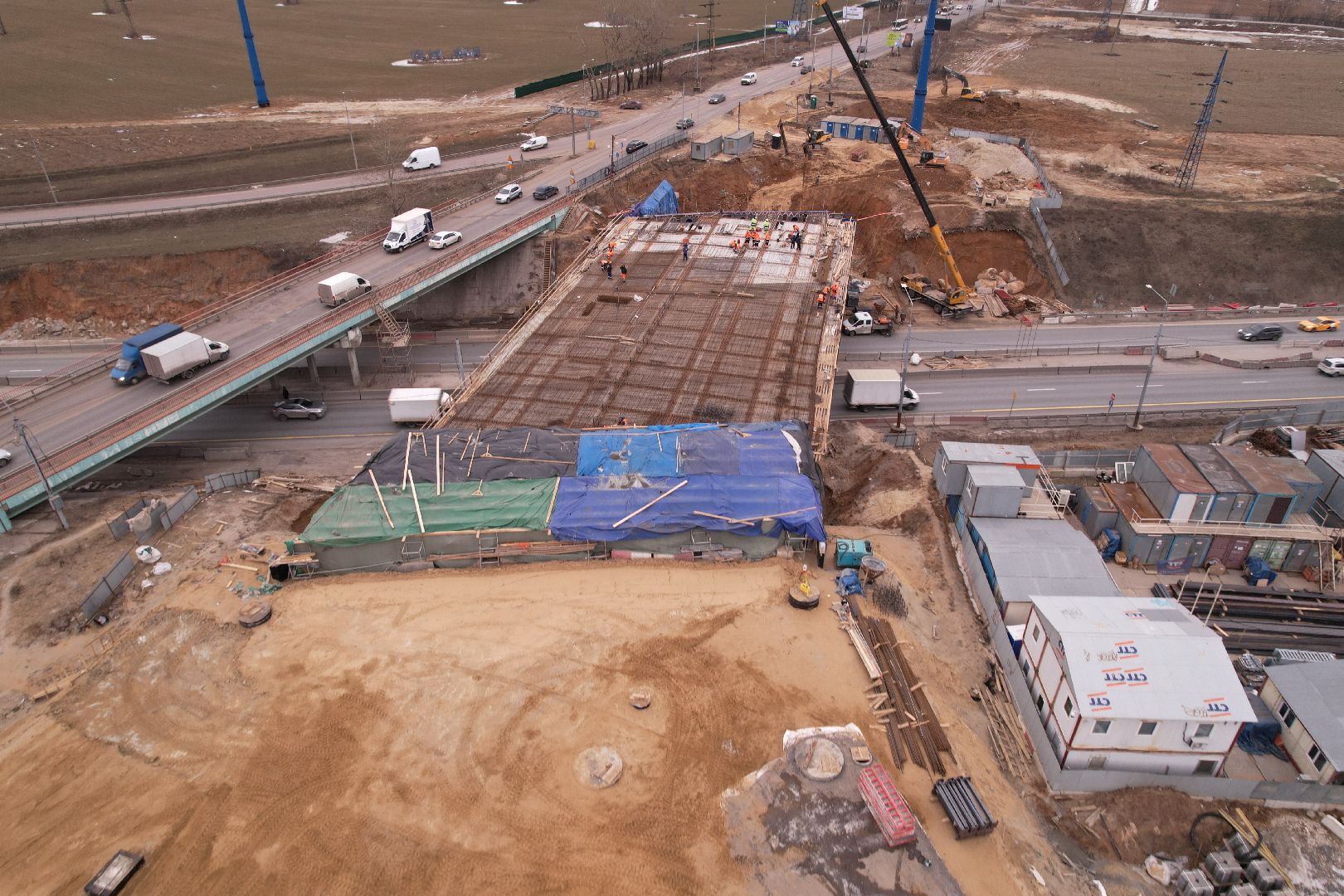 видео с коптера, дороги, ленинский го, путепровод, каширское шоссе,